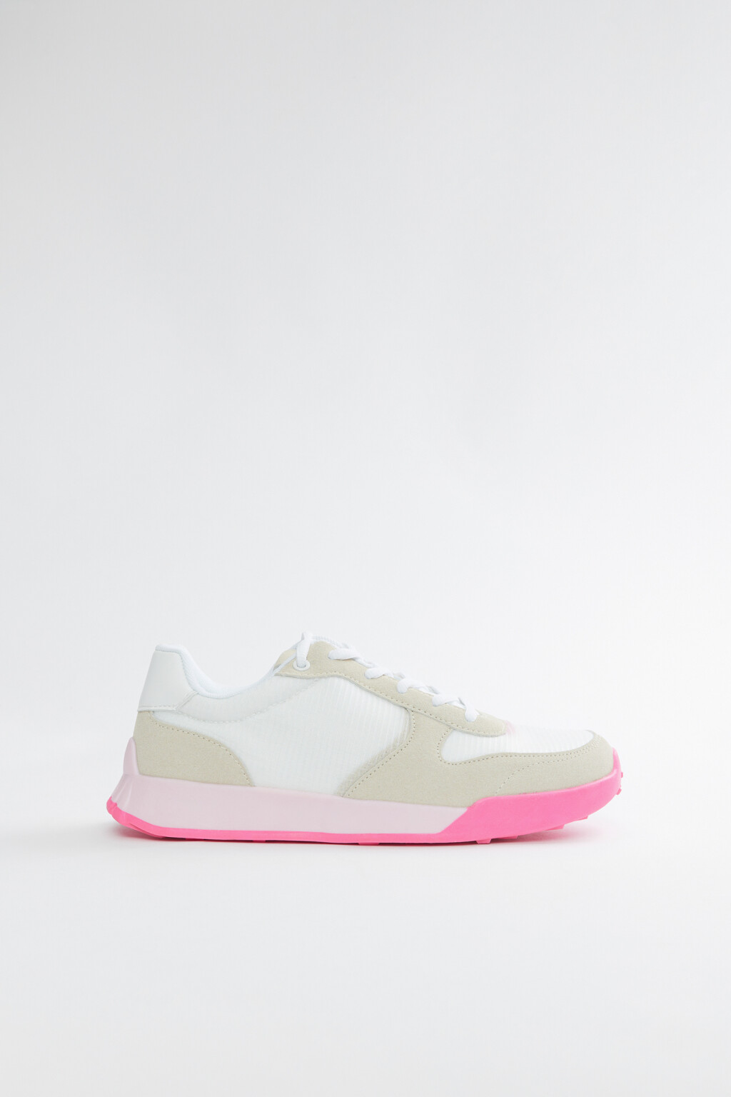 Кроссовки текстильные с декоративными вставками - цвет мультиколор - 1