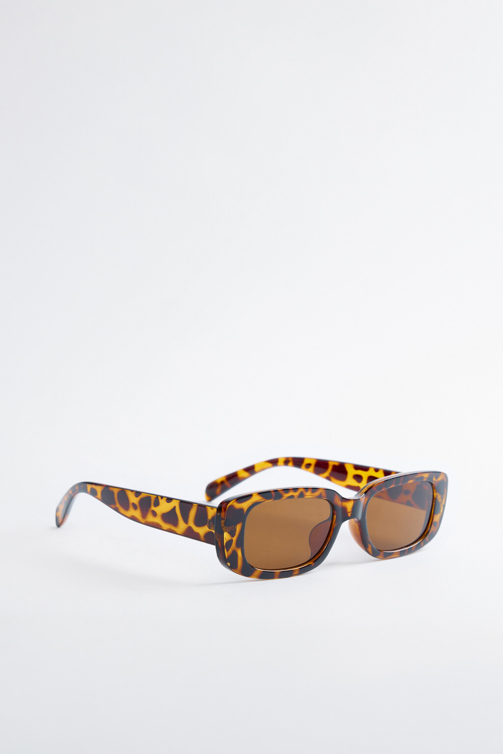 Очки солнцезащитные овальные в цветной оправе - цвет коричневый - 2