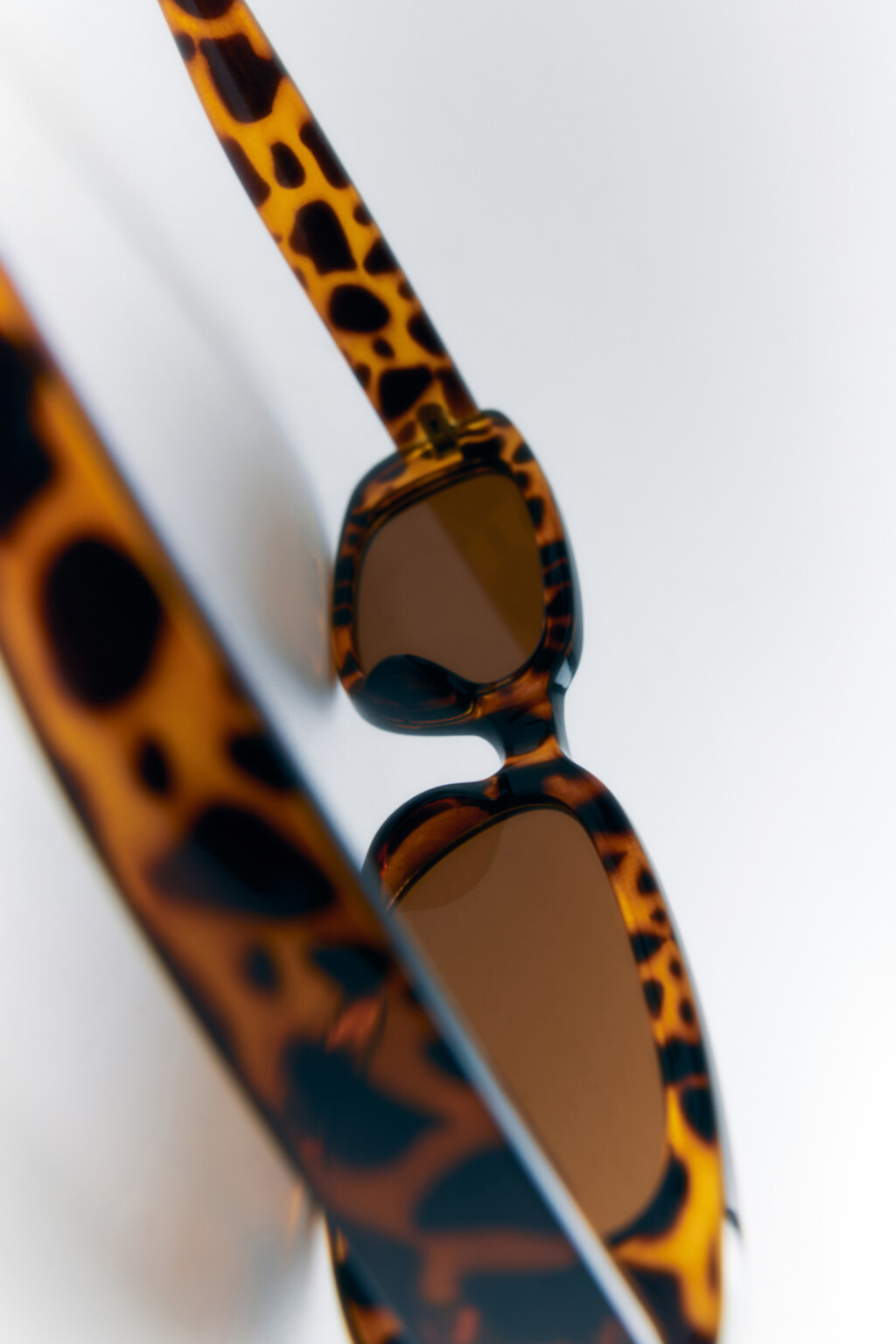 Очки солнцезащитные овальные в цветной оправе - цвет коричневый - 4