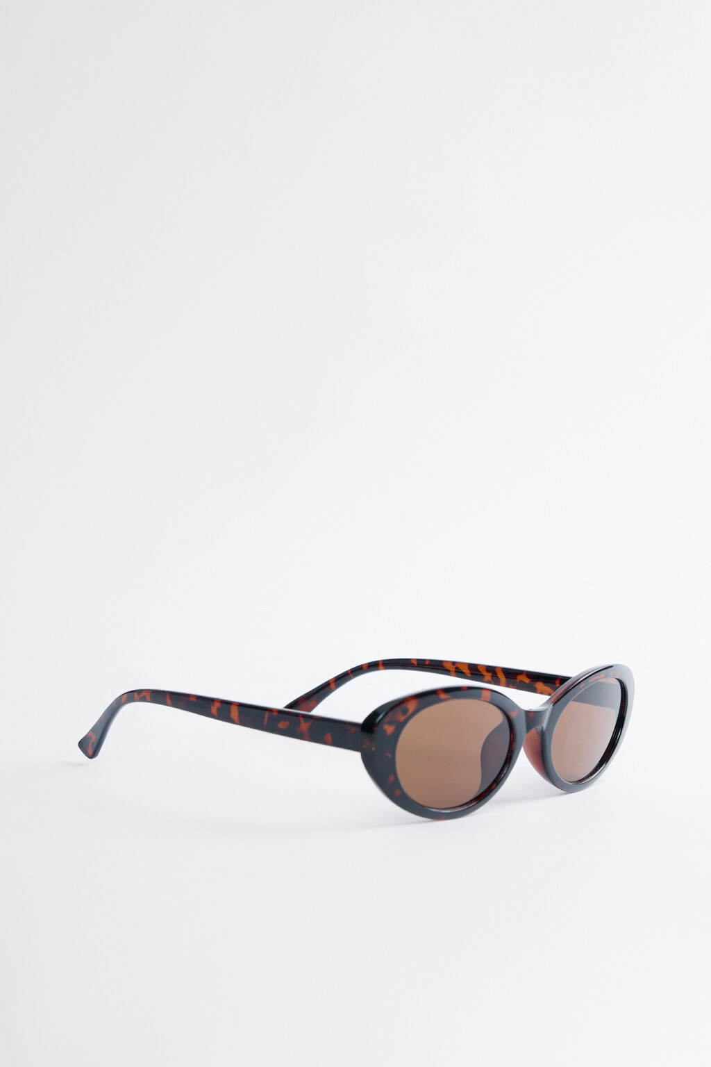 Очки солнцезащитные овальные с леопардовой оправой - цвет коричневый - 2