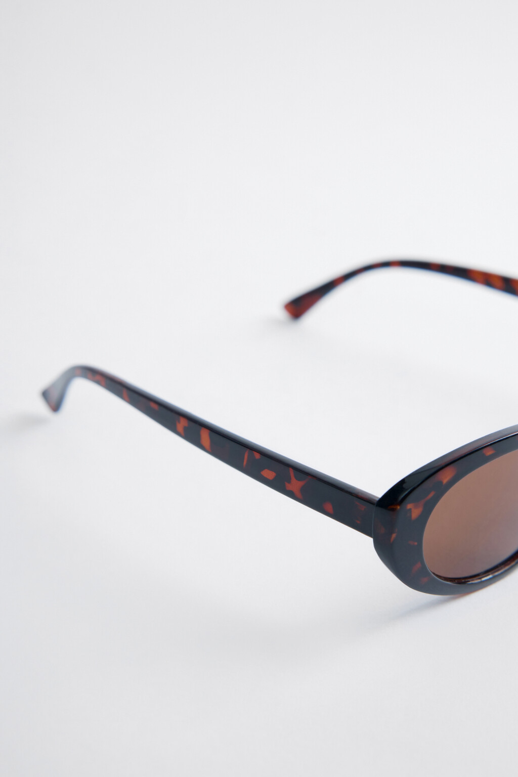 Очки солнцезащитные овальные с леопардовой оправой - цвет коричневый - 3