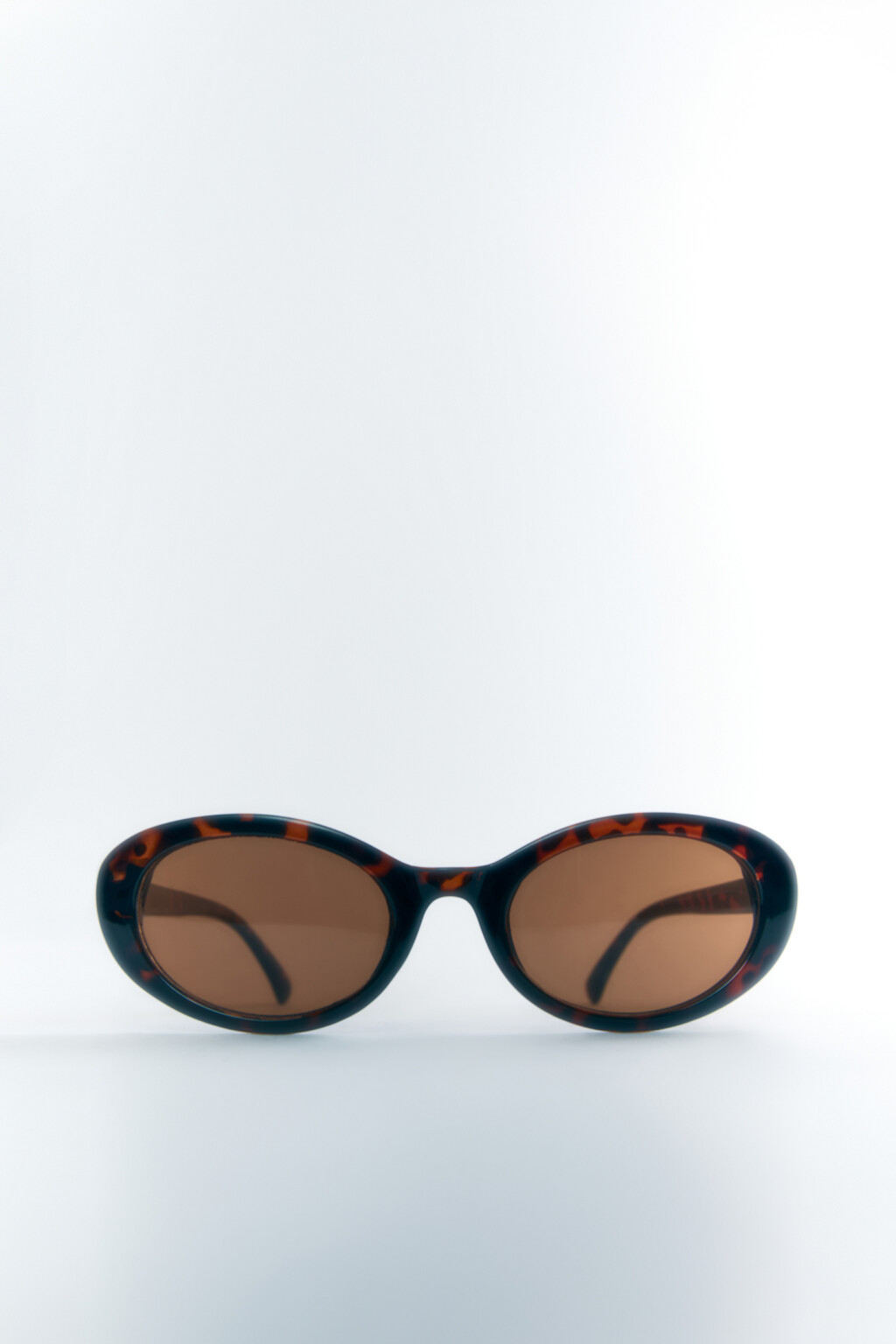 Очки солнцезащитные овальные с леопардовой оправой - цвет коричневый - 4