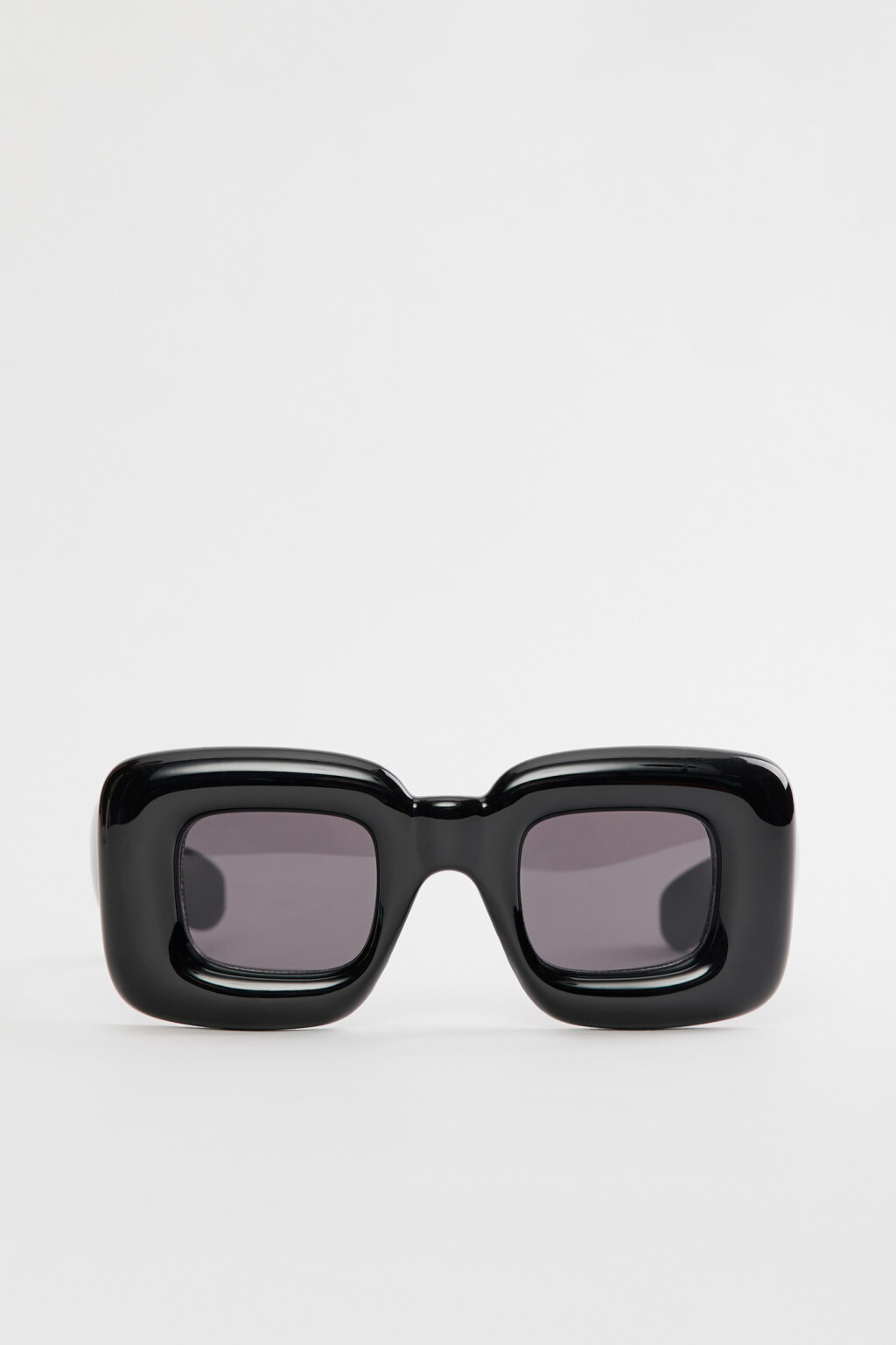 Очки солнцезащитные квадратные в широкой оправе - цвет черный - 1