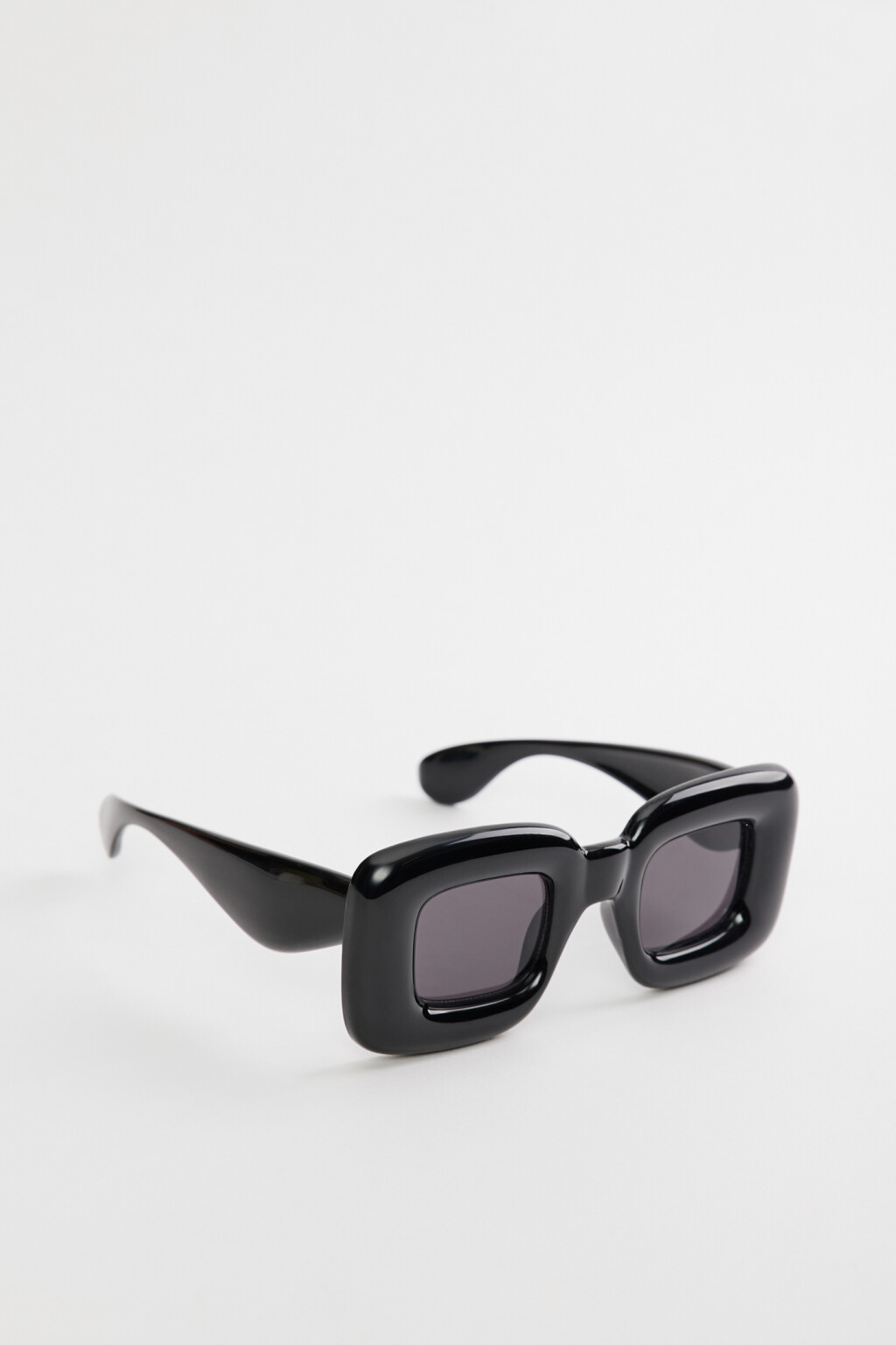 Очки солнцезащитные квадратные в широкой оправе - цвет черный - 2