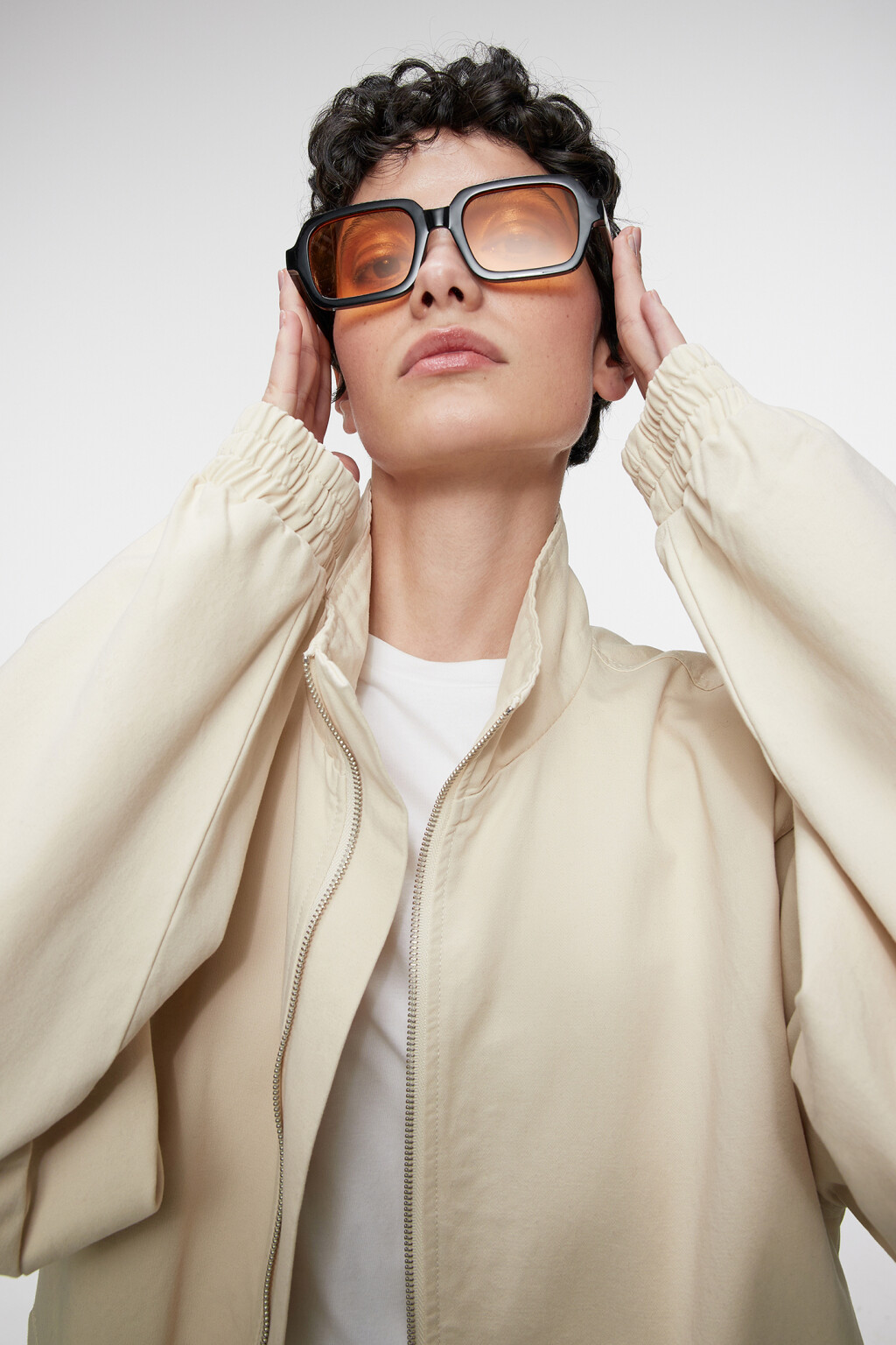 Очки солнцезащитные прямоугольные с цветными линзами - цвет оранжевый - 8