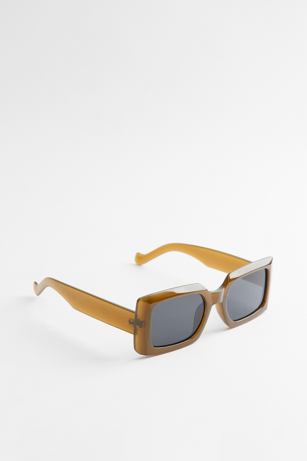 Очки солнцезащитные прямоугольные в широкой оправе - цвет зеленый - 2