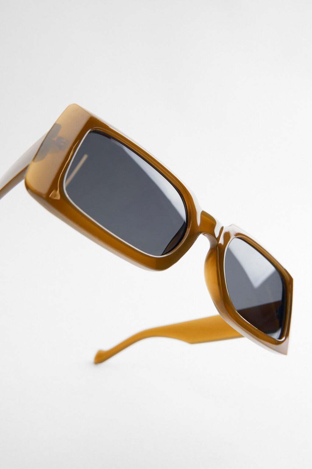 Очки солнцезащитные прямоугольные в широкой оправе - цвет зеленый - 3