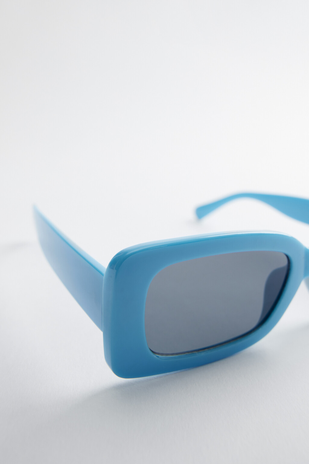 
Очки солнцезащитные прямоугольные в широкой оправе - цвет голубой - 3