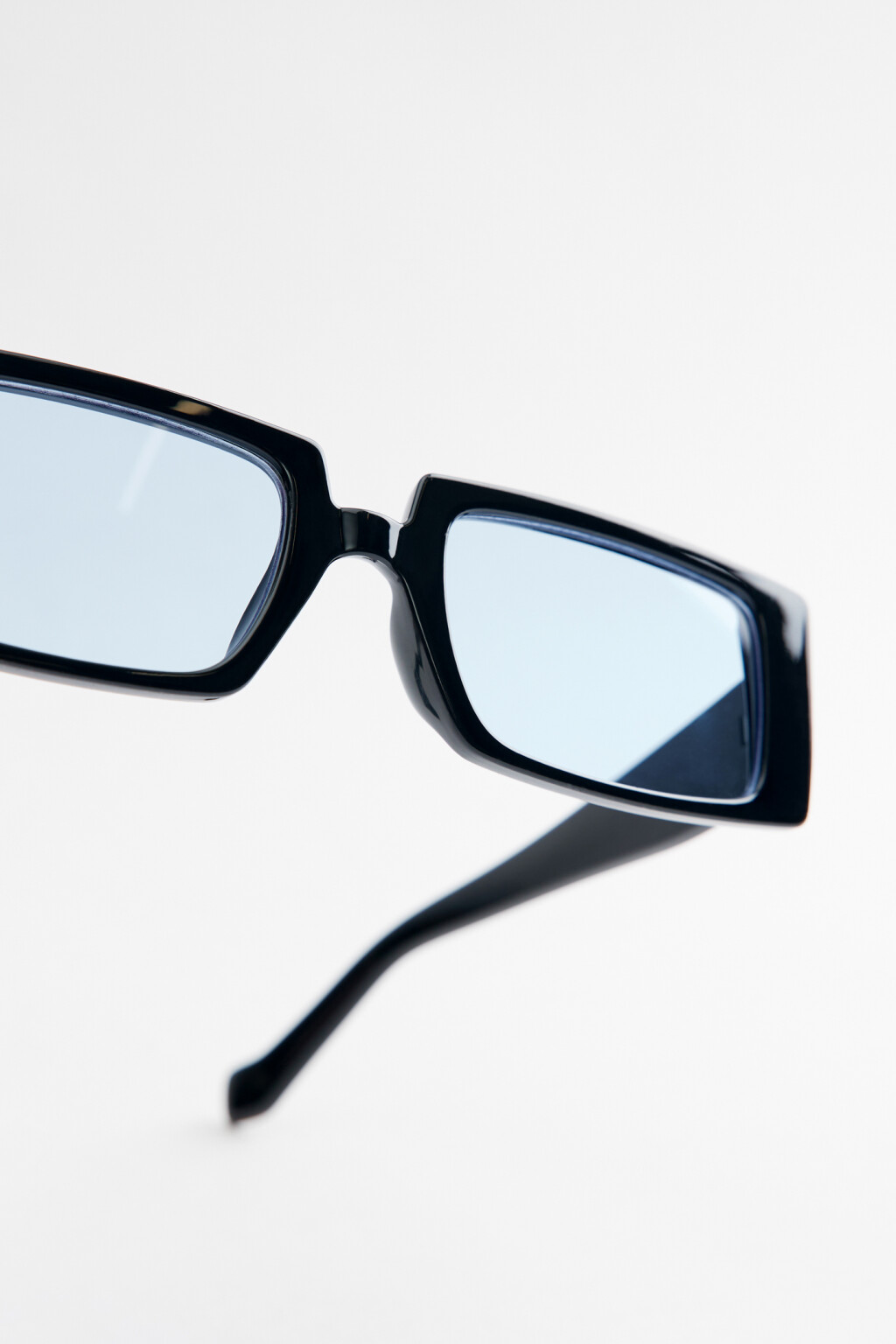 Очки солнцезащитные прямоугольные с цветными линзами - цвет голубой - 3