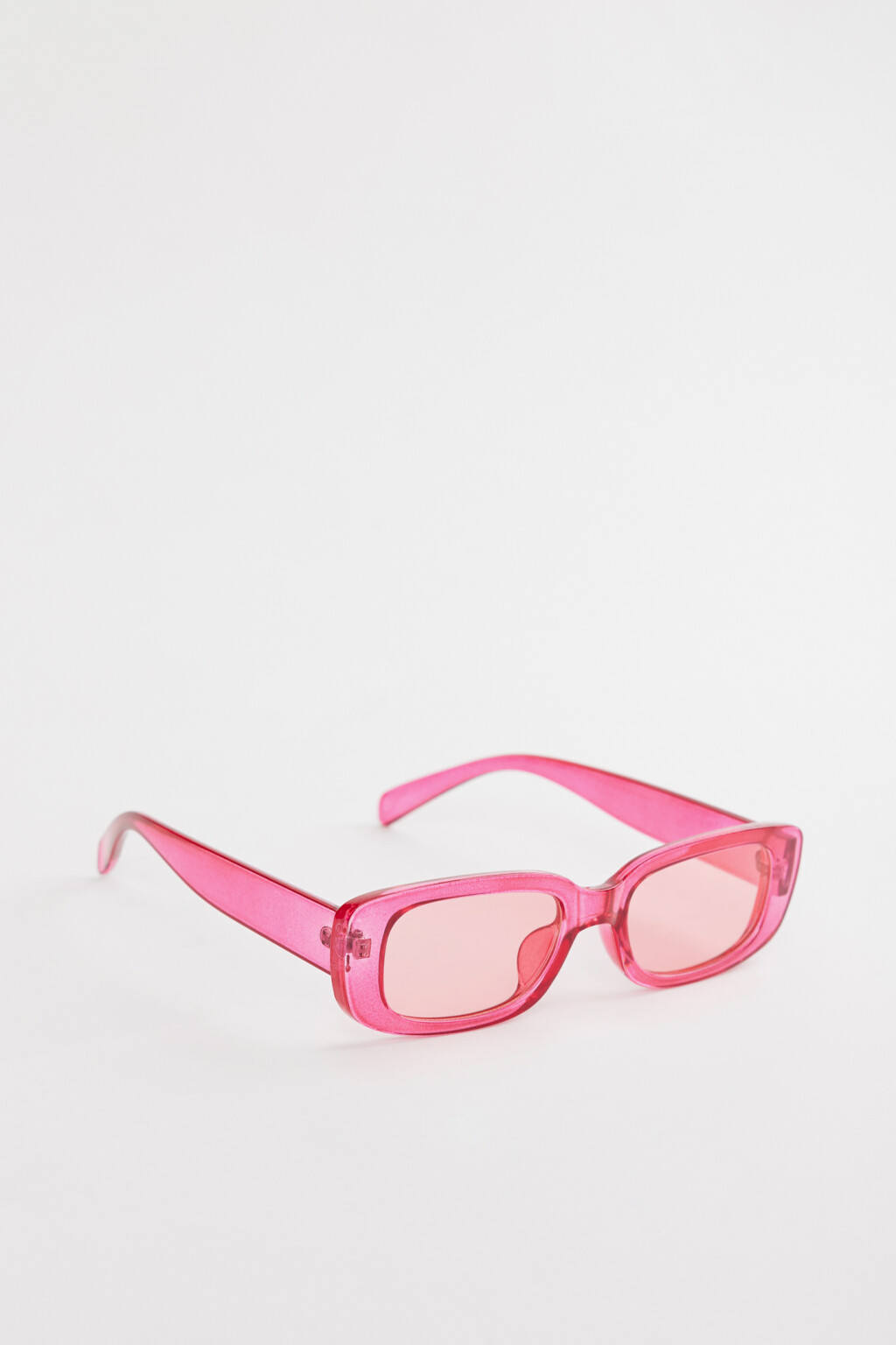 Очки солнцезащитные цветные в полупрозрачной оправе - цвет розовый - 2
