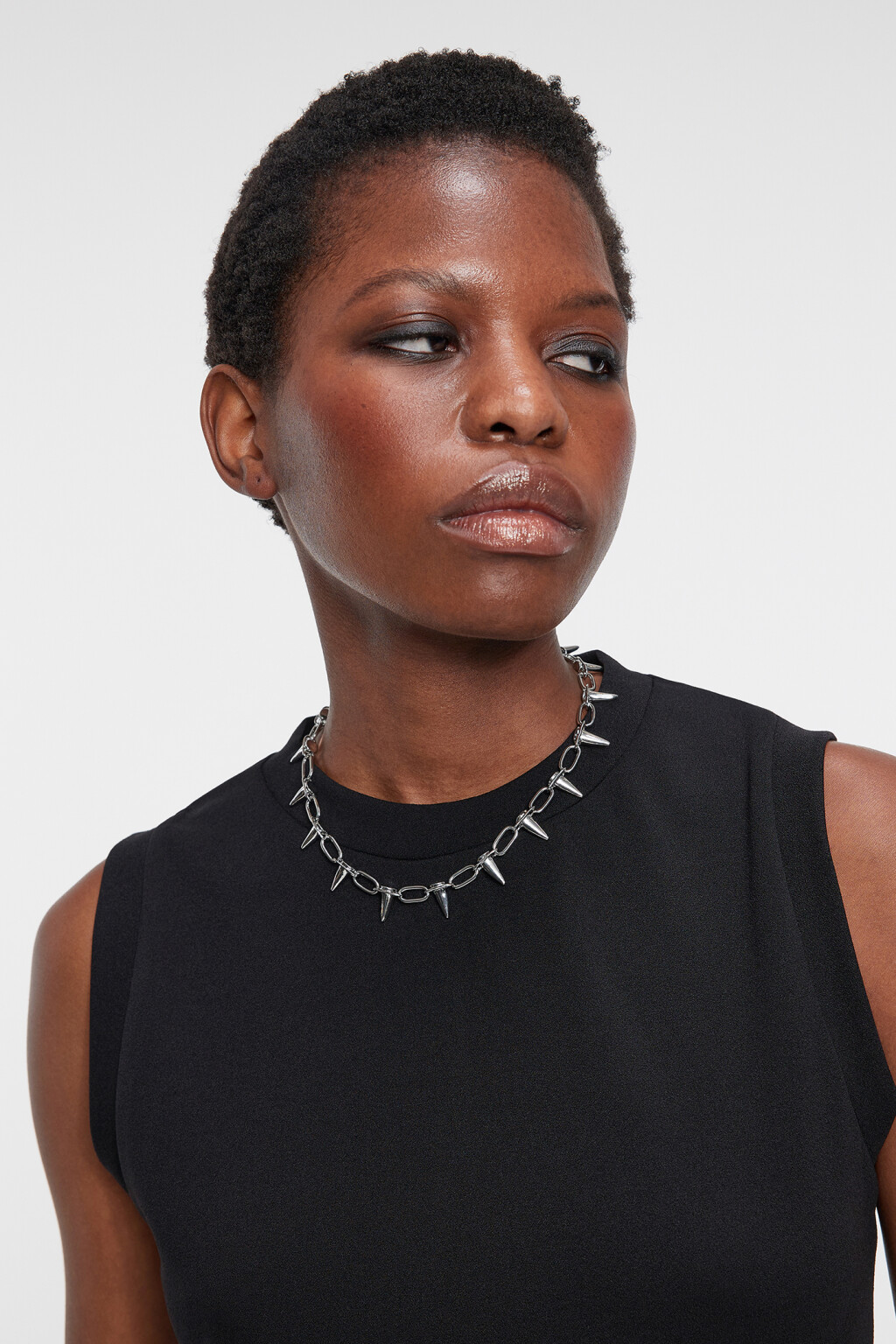 Шейное украшение женское - цвет серый - 2