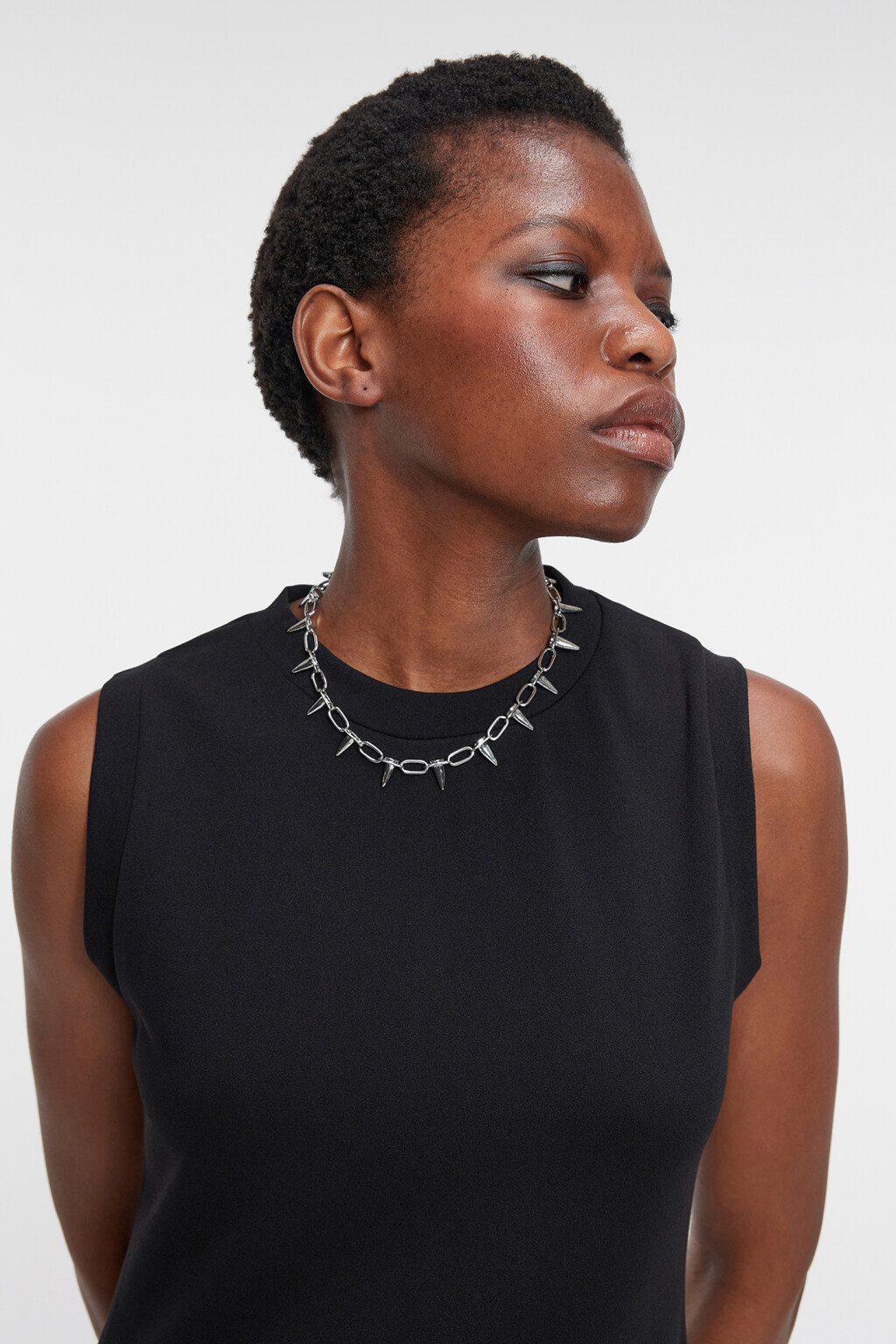 Шейное украшение женское - цвет серый - 3