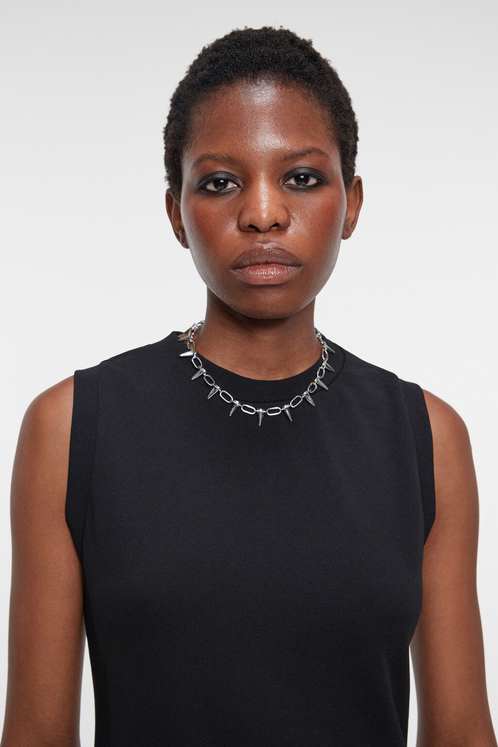 Шейное украшение женское - цвет серый - 4