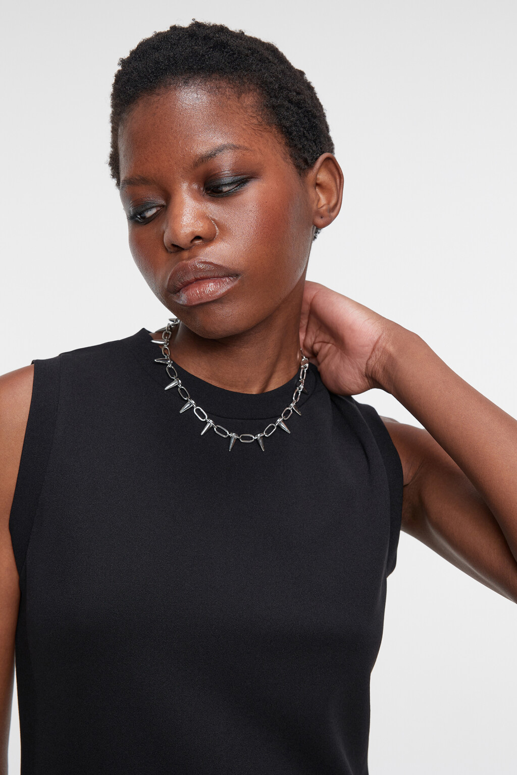 Шейное украшение женское - цвет серый - 1