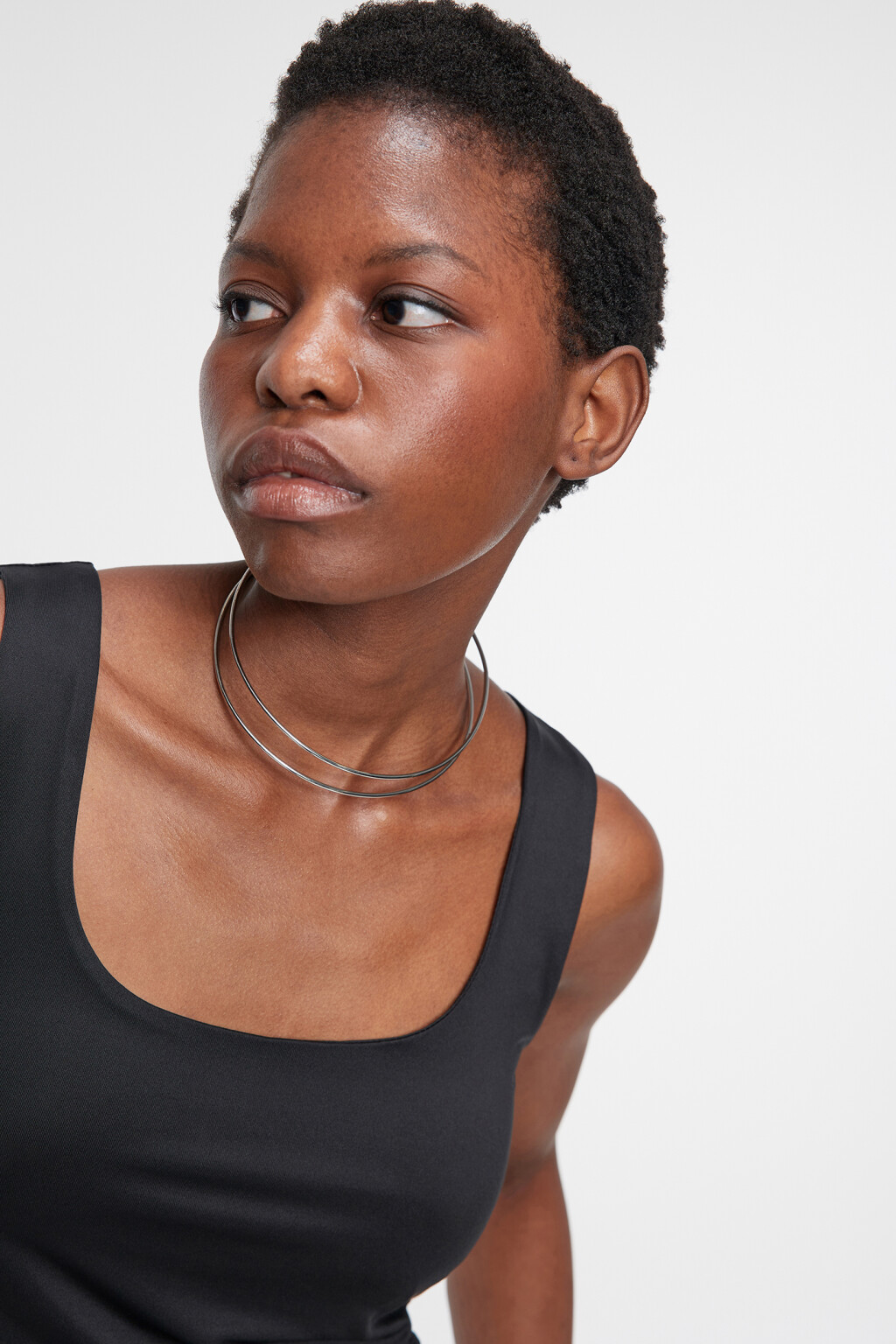 Шейное украшение женское - цвет серый - 1