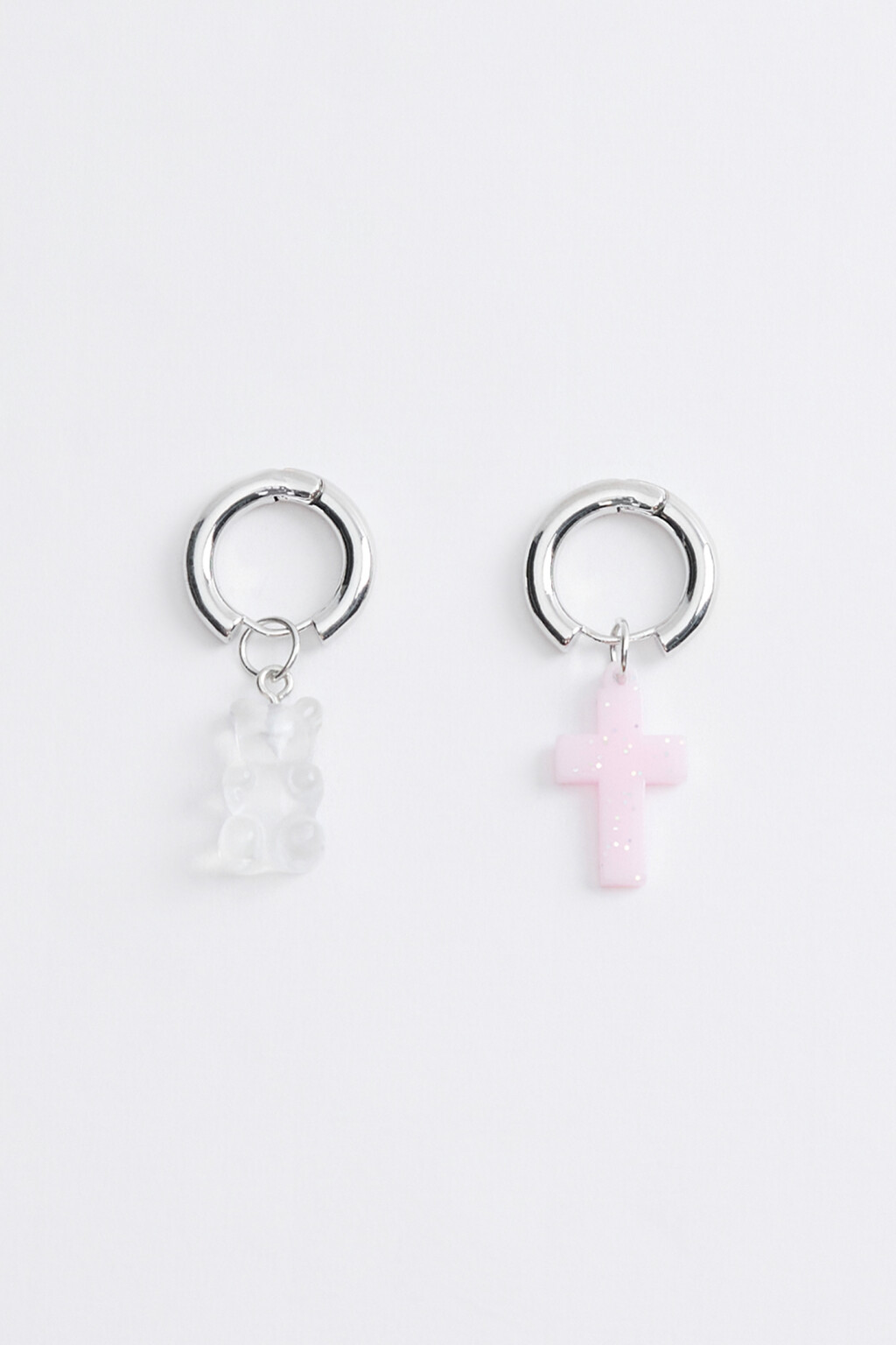 серьги женские - цвет серый - 1