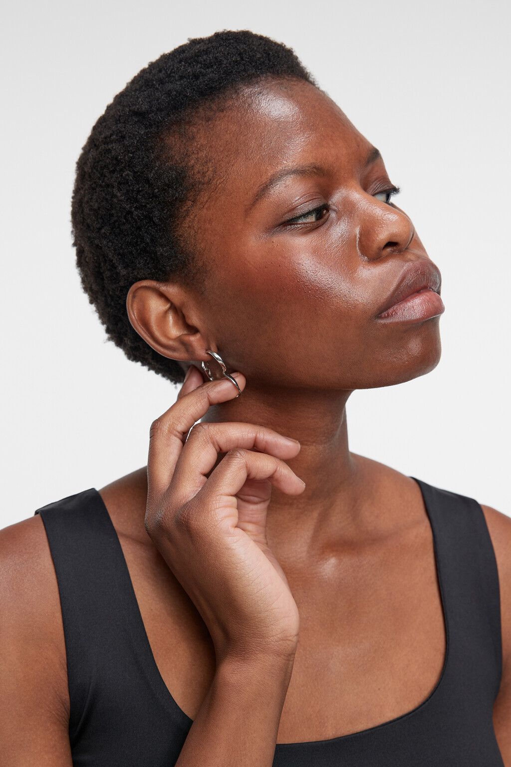 серьги женские - цвет серый - 2