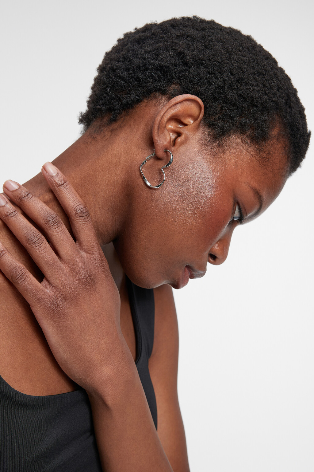 серьги женские - цвет серый - 1