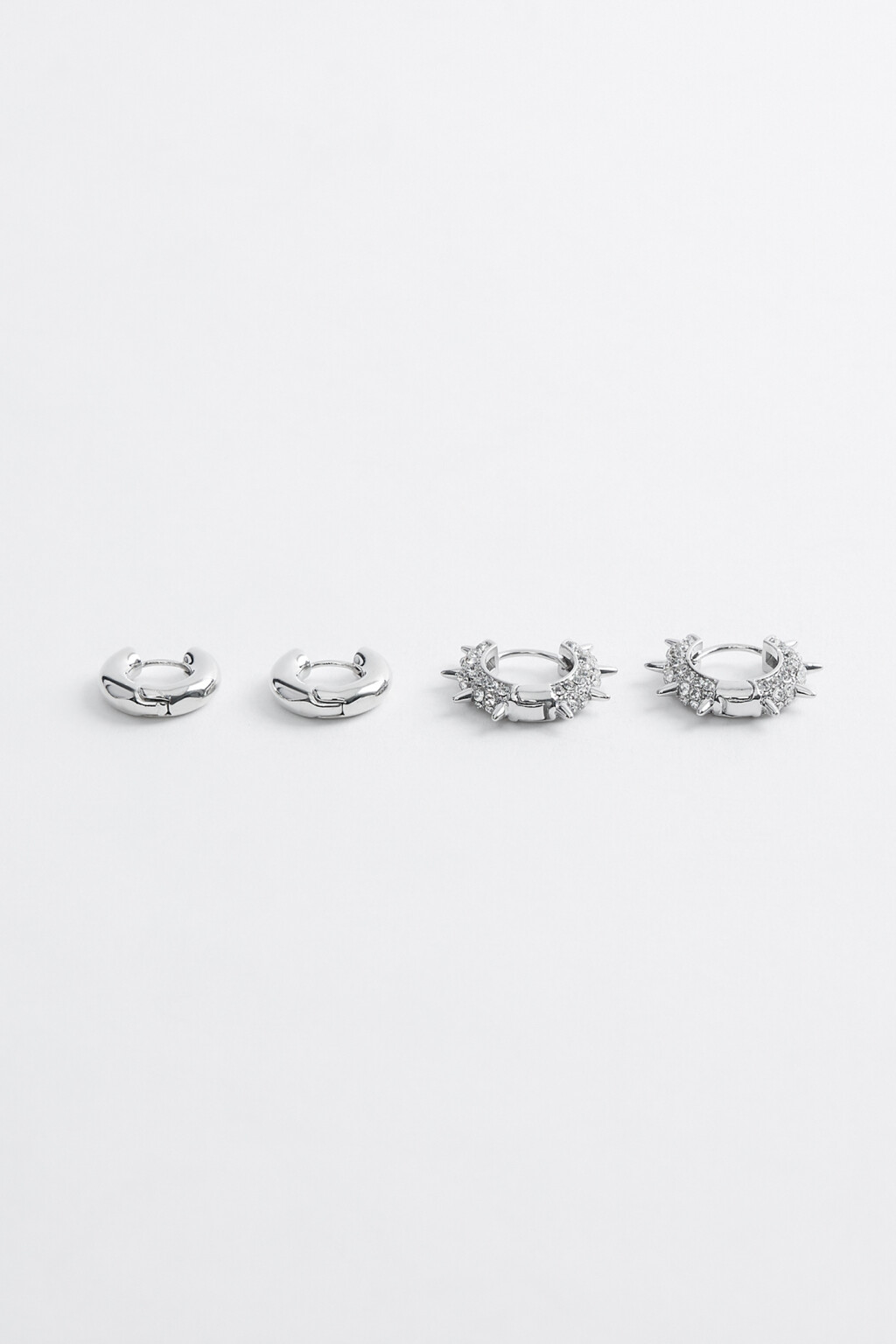 серьги женские в наборе - цвет серый - 2