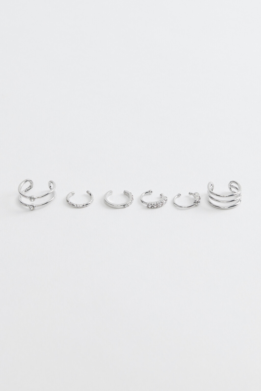 серьги женские в наборе - цвет серый - 1