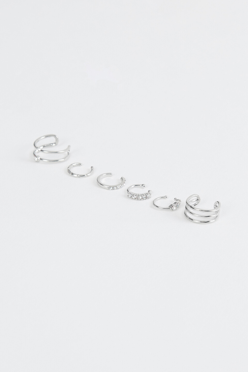 серьги женские в наборе - цвет серый - 2