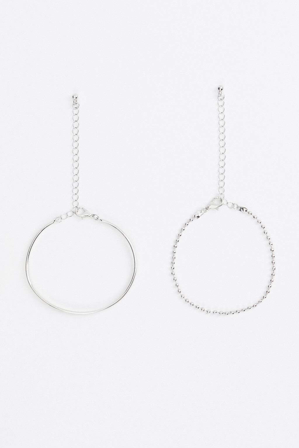 набор браслетов женский - цвет серый - 1