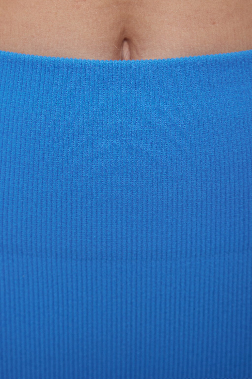 Леггинсы спортивные бесшовные в рубчик - цвет синий - 5