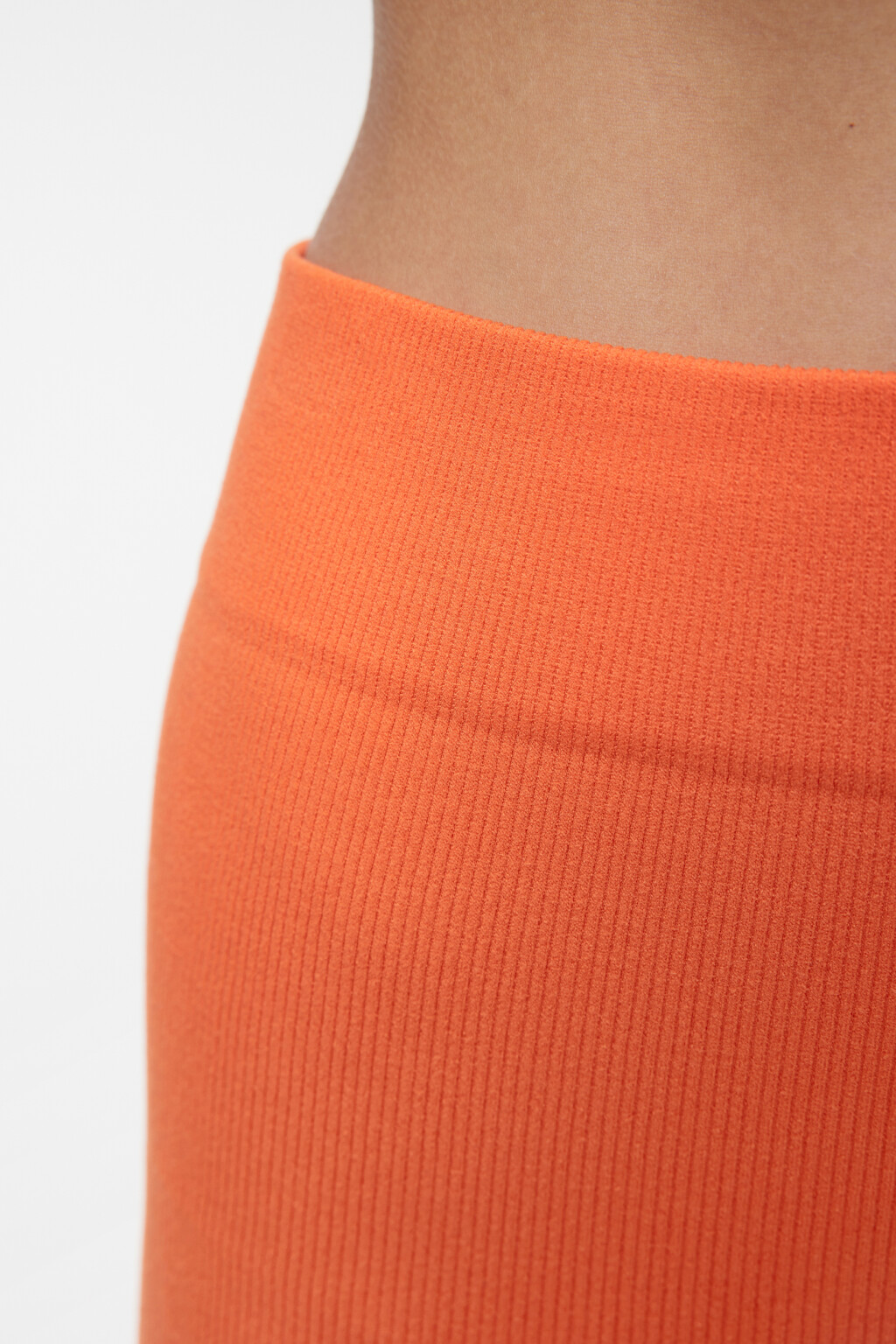 Шорты-велосипедки короткие спортивные в рубчик - цвет оранжевый - 6