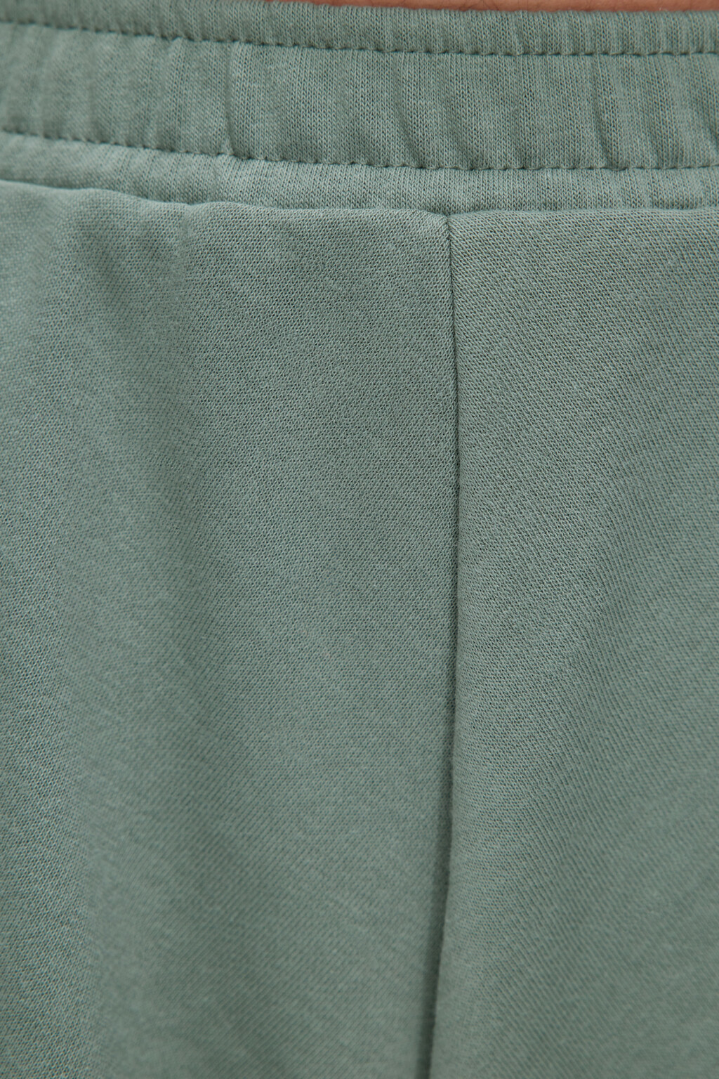 Шорты А-силуэта мини домашние с обрезанными краями - цвет зеленый - 5