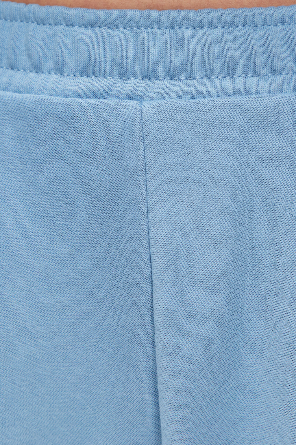 Шорты А-силуэта мини домашние с обрезанными краями - цвет синий - 5