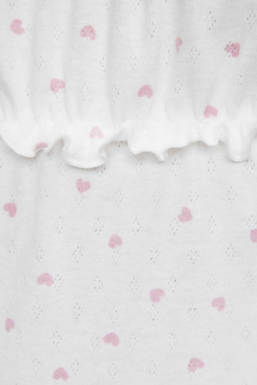 Комбинация домашняя хлопковая с волнистыми краями - цвет розовый - 5