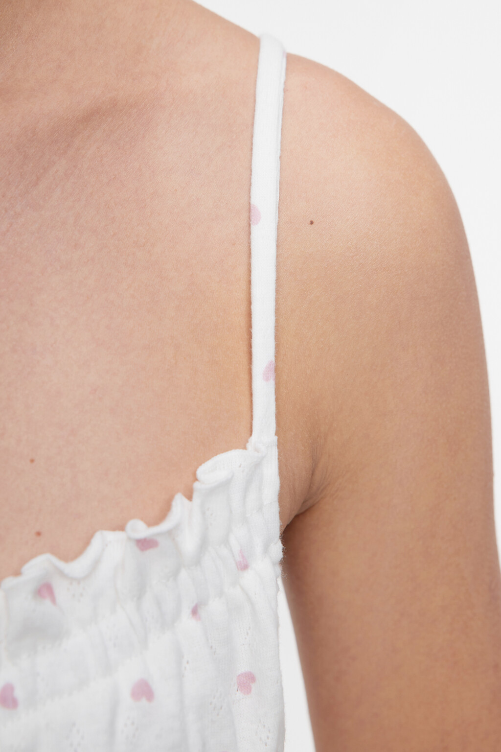 Комбинация домашняя хлопковая с волнистыми краями - цвет розовый - 6