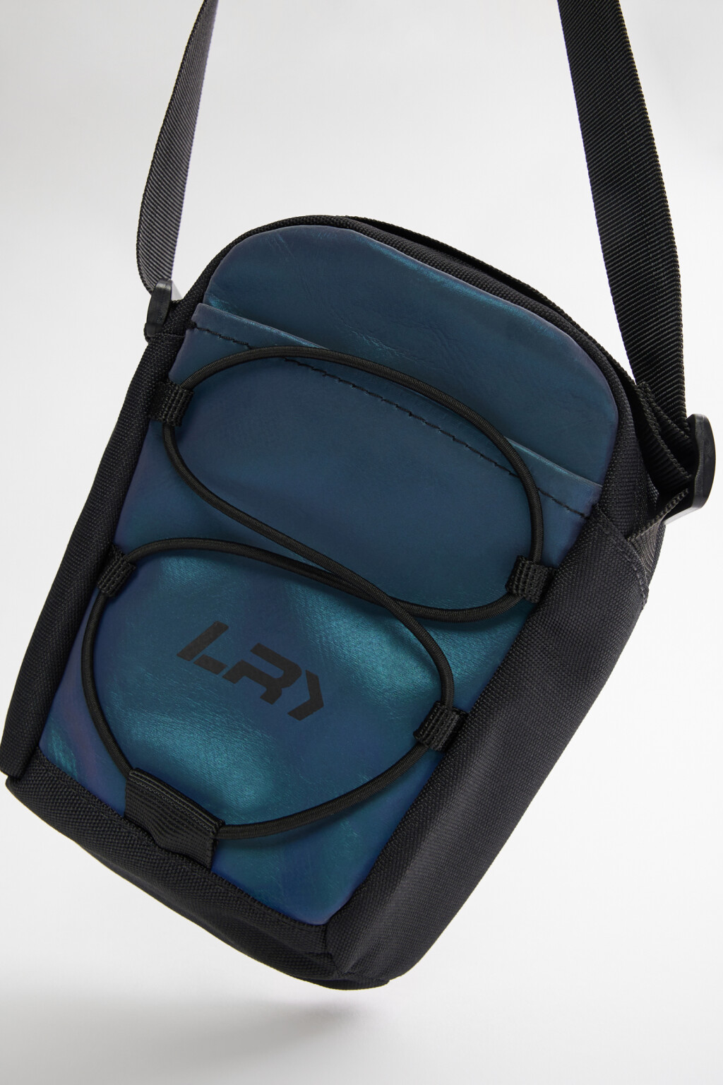 Сумка-кроссбоди на плечо текстильная - цвет синий - 4