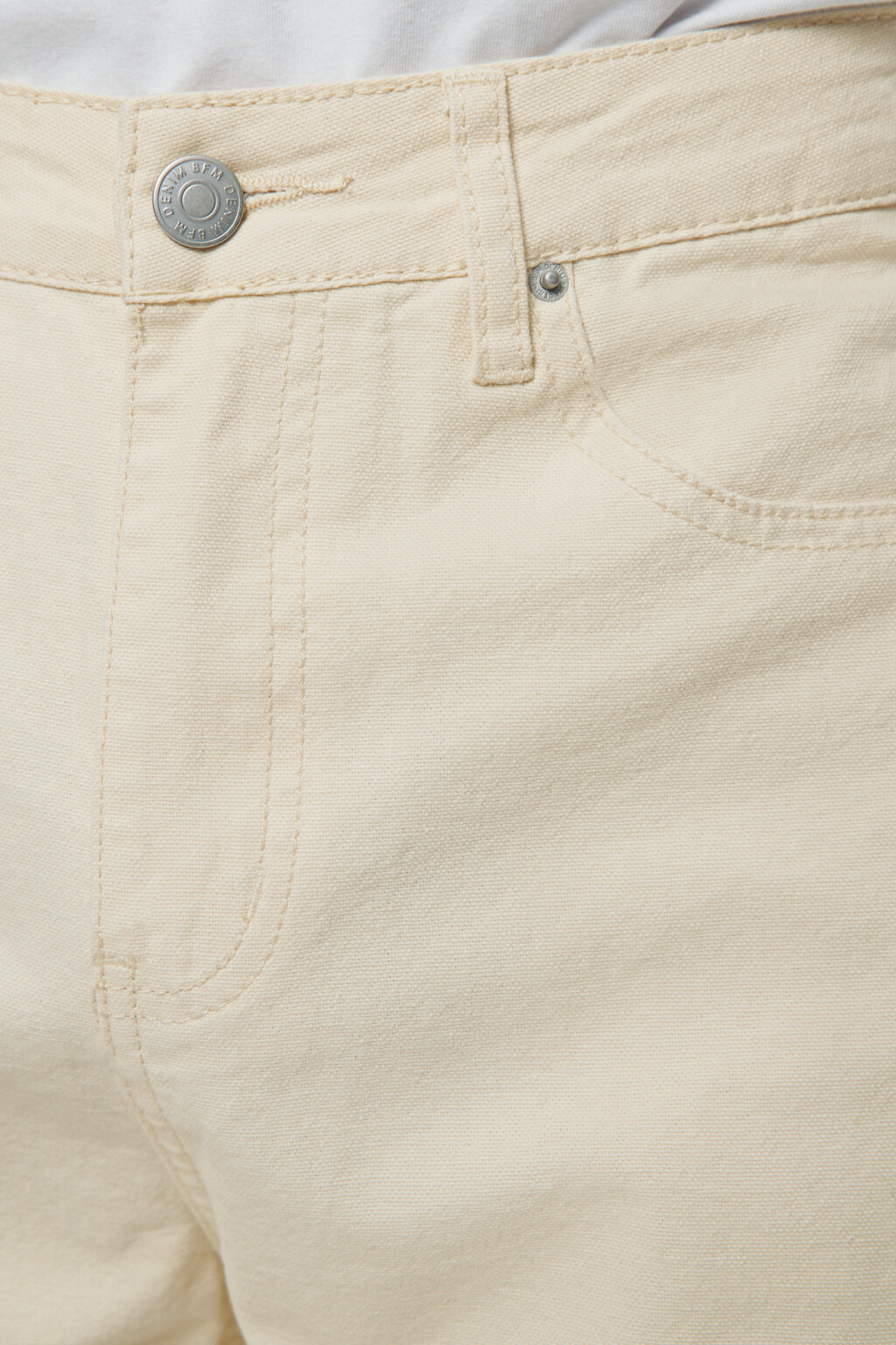 Брюки straight прямые хлопковые в базовых цветах - цвет бежевый - 5