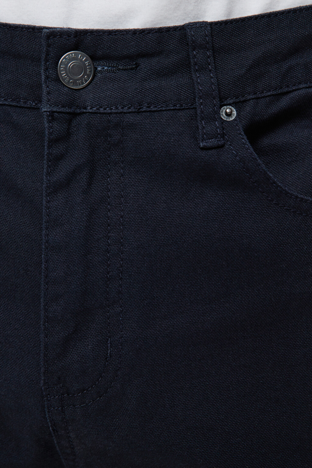 Брюки straight прямые хлопковые в базовых цветах - цвет синий - 5