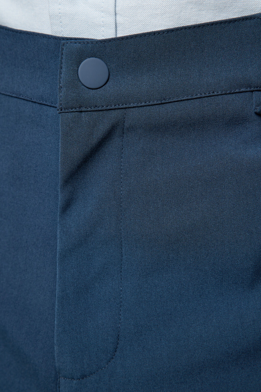 Брюки прямые костюмные со средней посадкой - цвет синий - 5