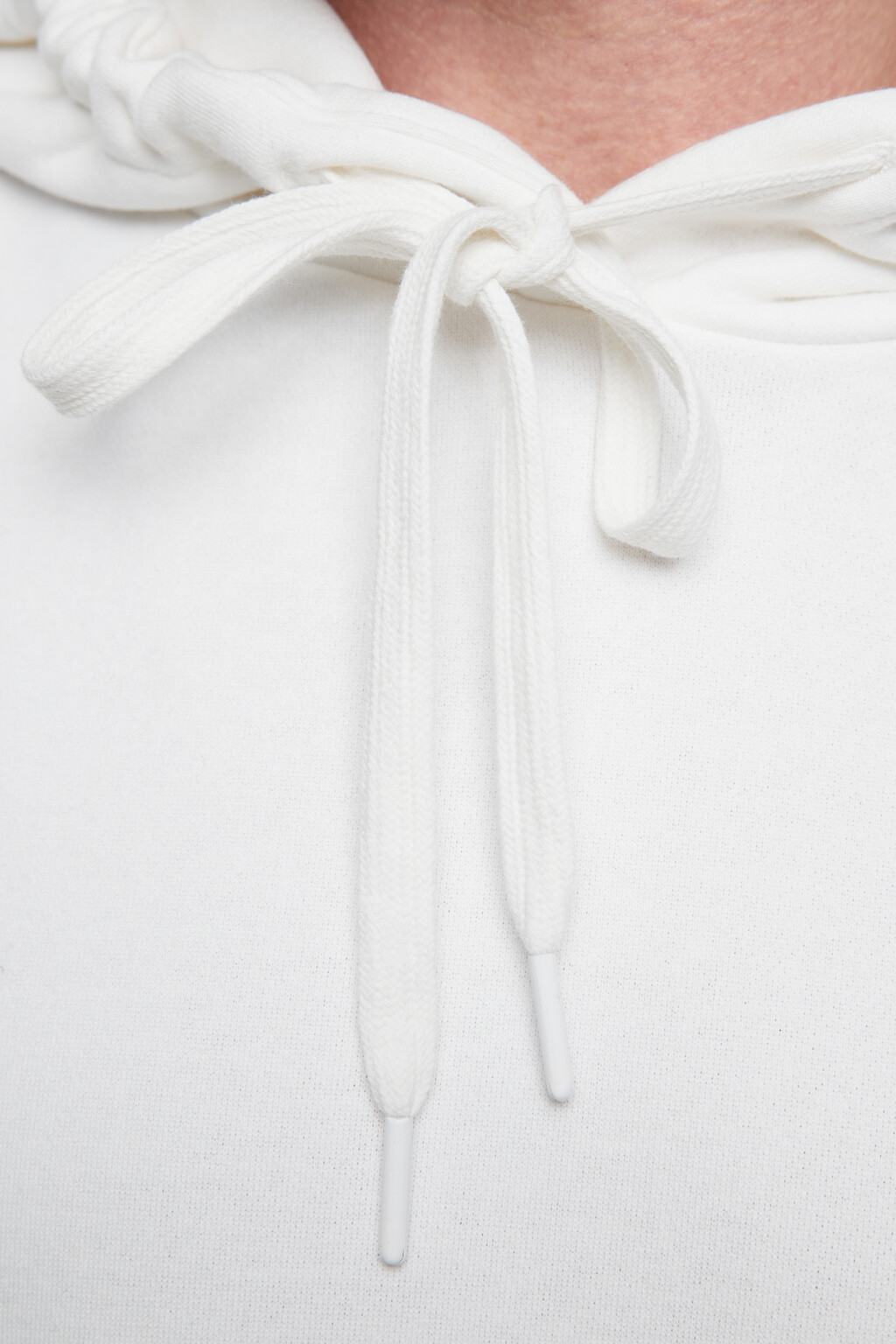 Толстовка oversize хлопковая с черепом на спине - цвет белый - 6