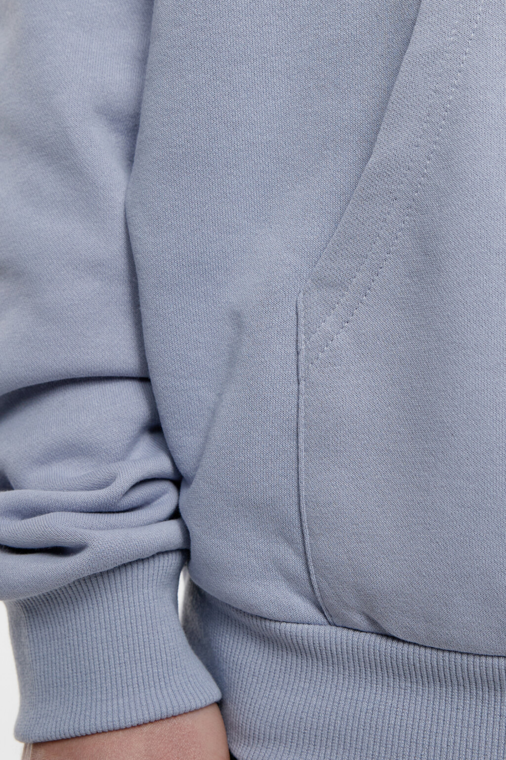 Толстовка oversize хлопковая с черепом на спине - цвет серый - 7