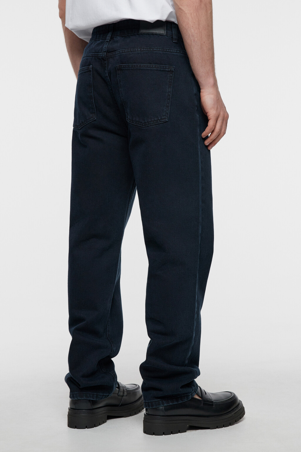 Джинсы straight прямые классические - цвет черный - 4