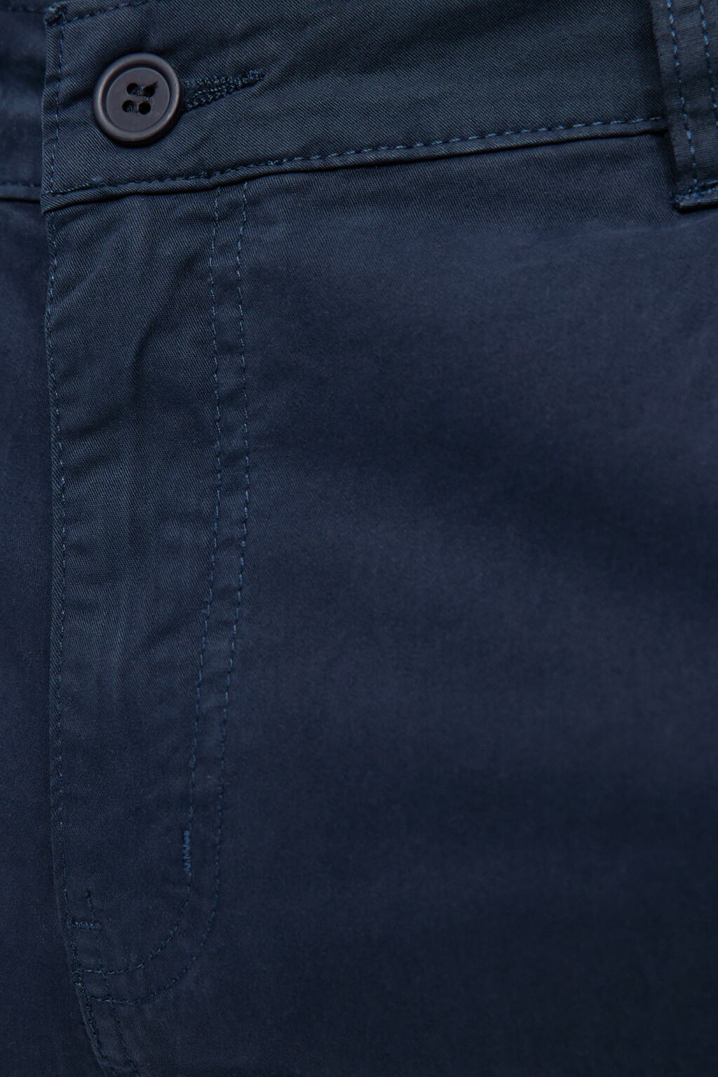 Брюки чинос хлопковые со средней посадкой - цвет синий - 6