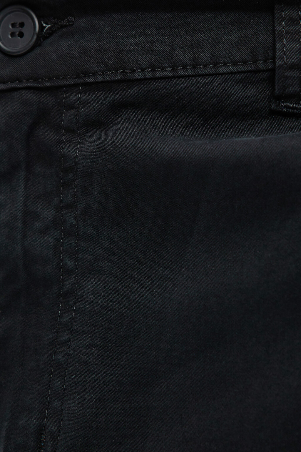 Брюки чинос хлопковые со средней посадкой - цвет черный - 5