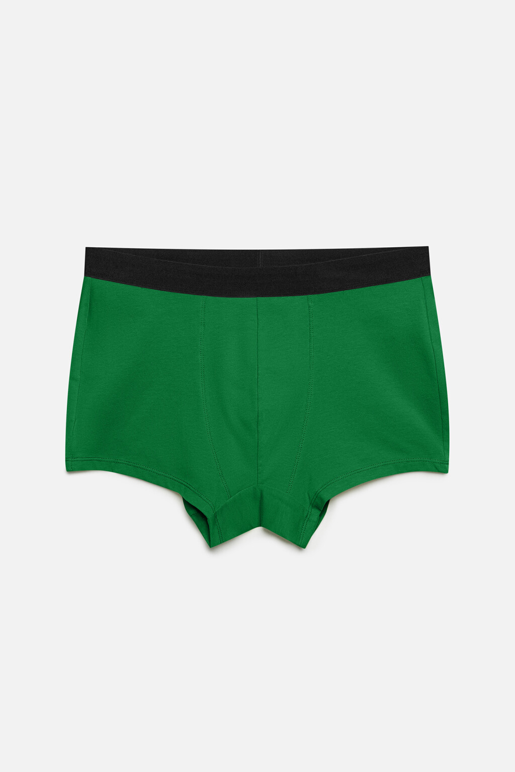 Трусы-боксеры хлопковые однотонные - цвет зеленый - 1
