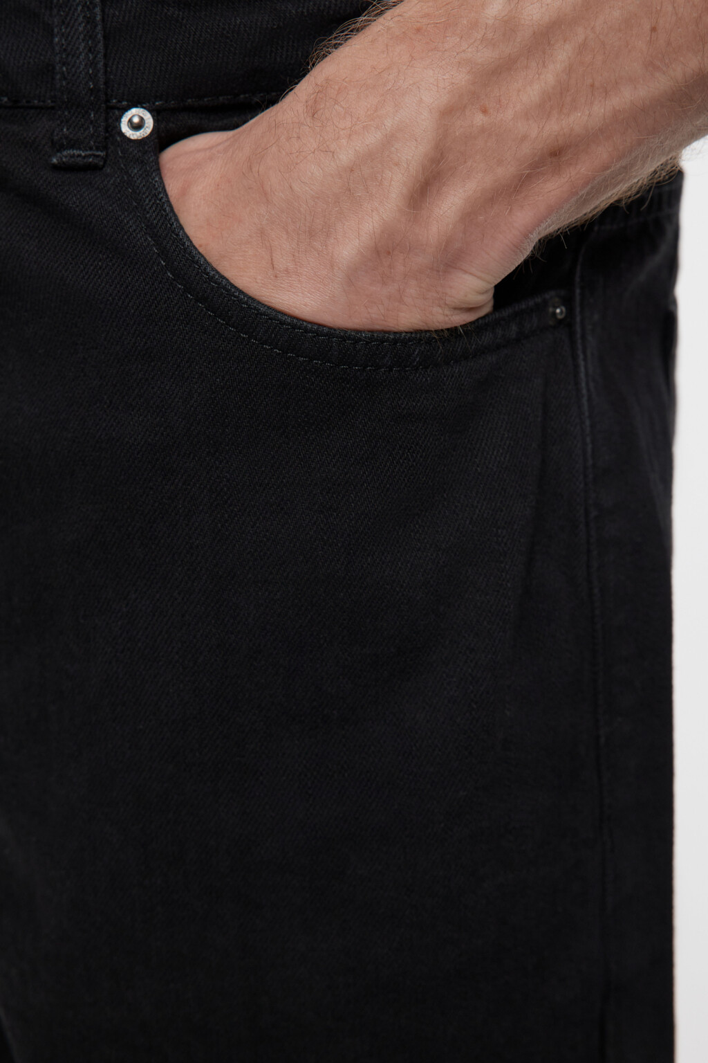 Шорты slim джинсовые короткие со средней посадкой - цвет черный - 5