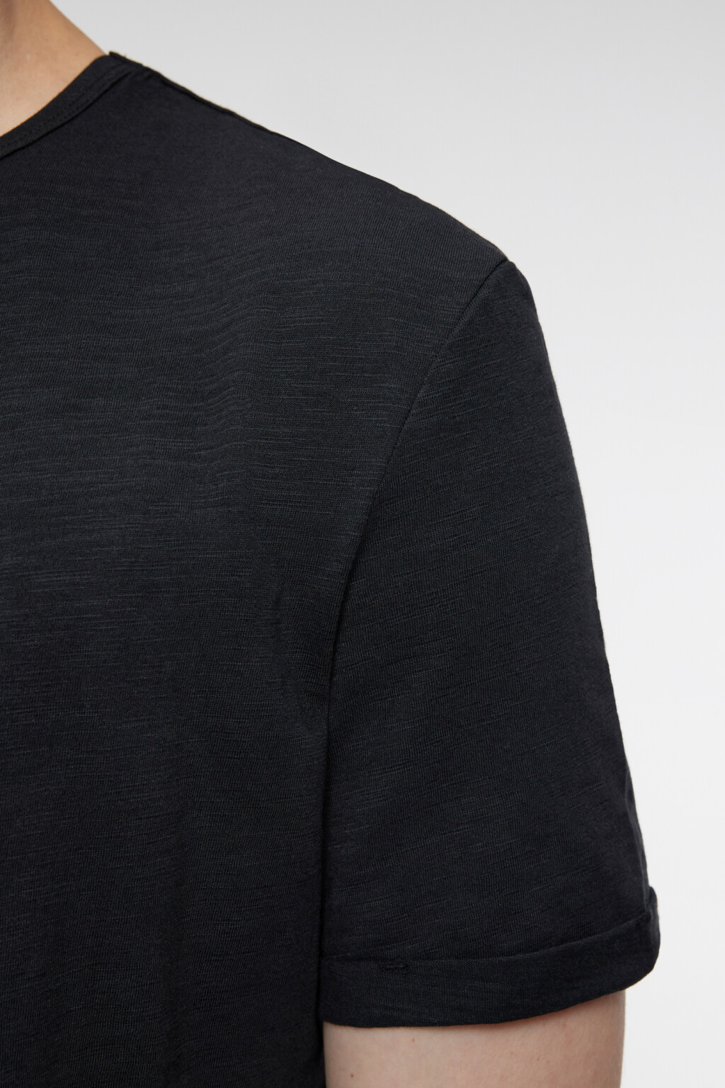 Футболка regular fit хлопковая базовая - цвет черный - 5