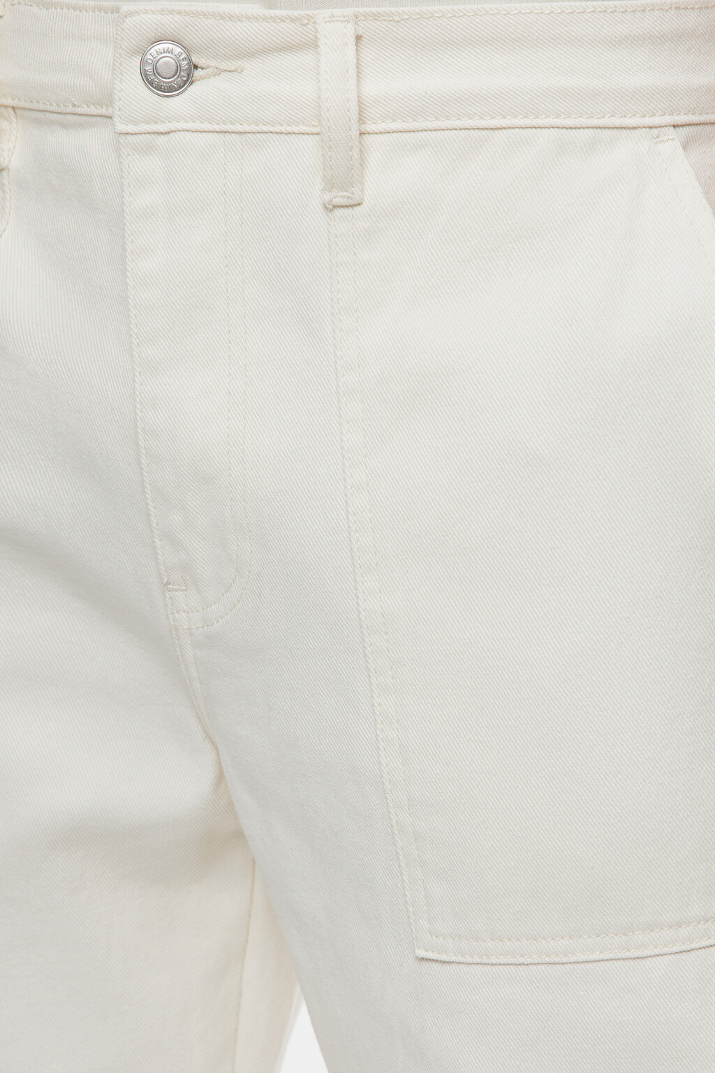 Джинсы карго широкие с накладными карманами - цвет бежевый - 5