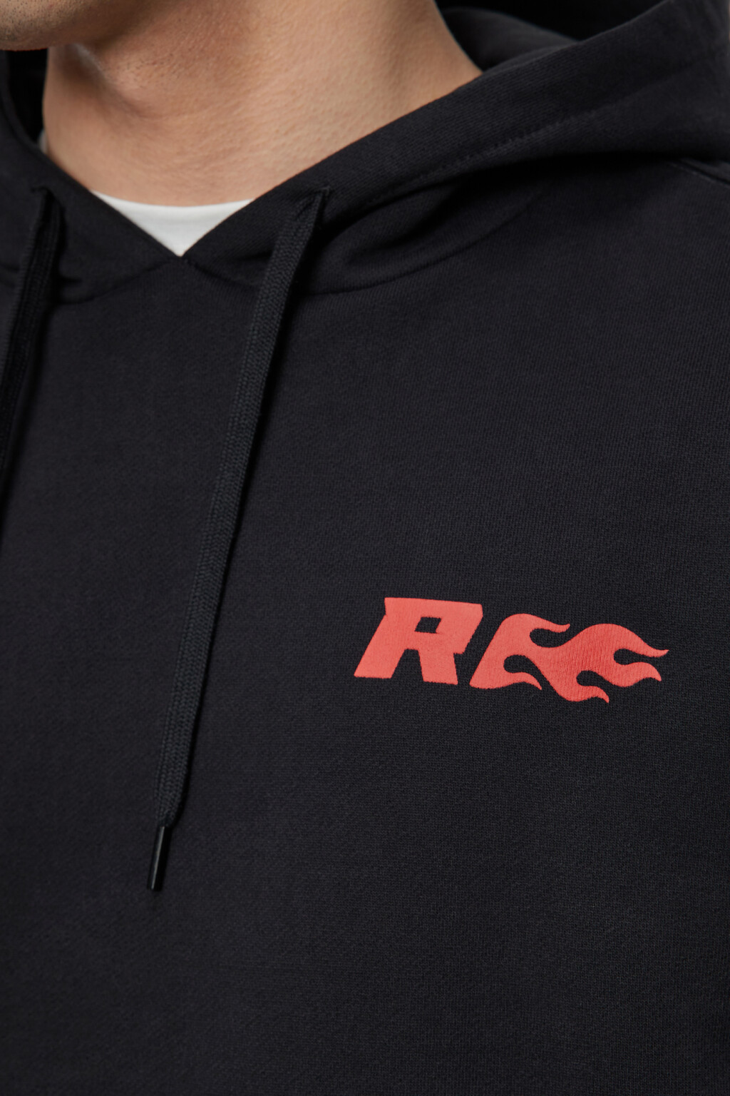 Худи хлопковая с капюшоном и принтом в стиле Racing - цвет черный - 6