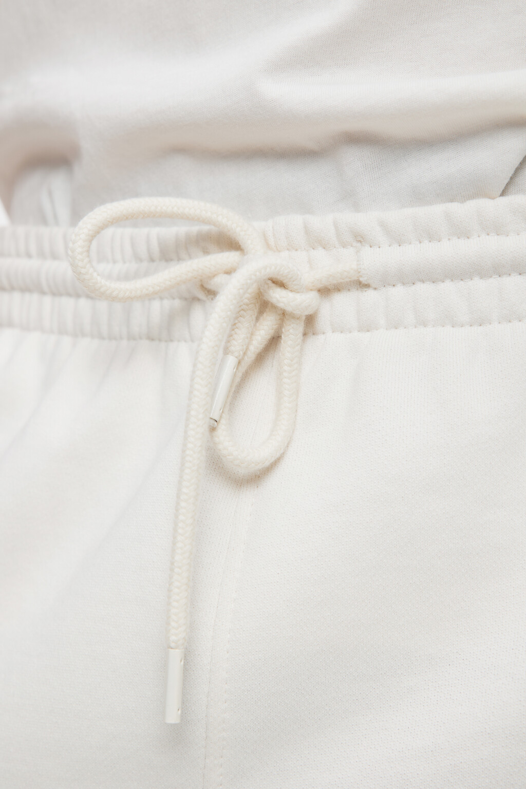 Брюки-джоггеры хлопковые с поясом на завязках - цвет бежевый - 6