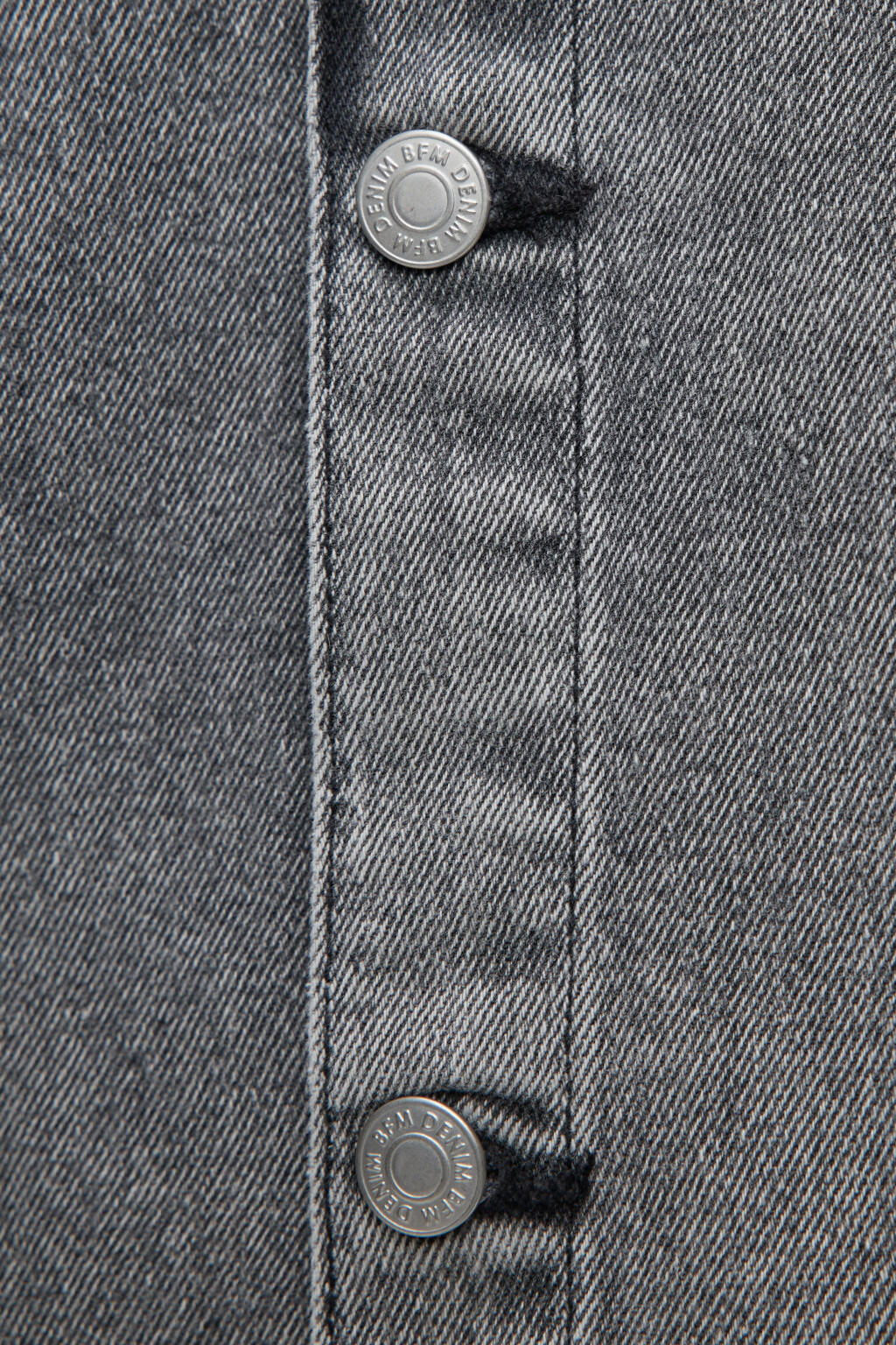 Рубашка джинсовая прямая с длинными рукавами - цвет серый - 5