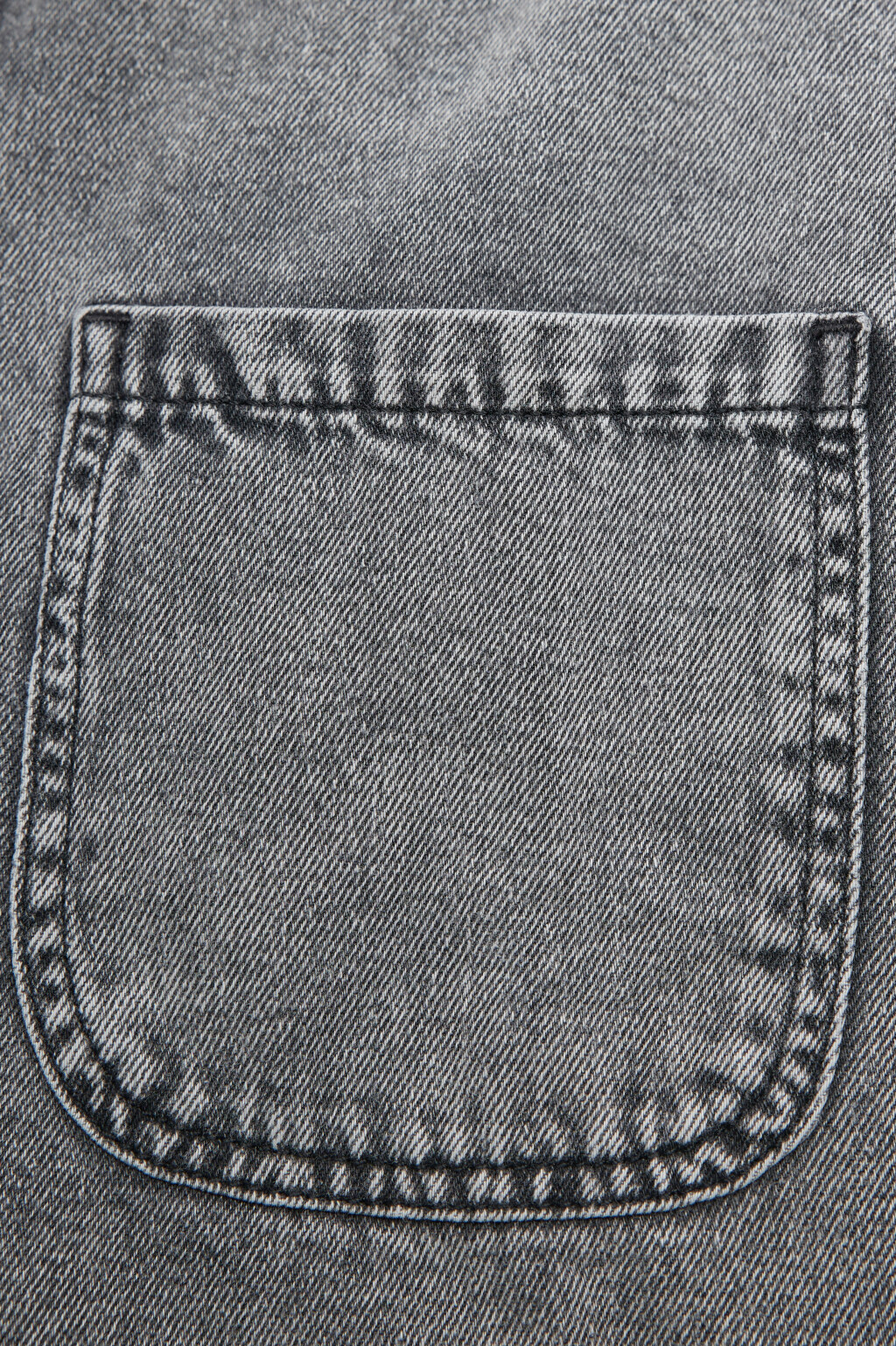 Рубашка джинсовая прямая с длинными рукавами - цвет серый - 6