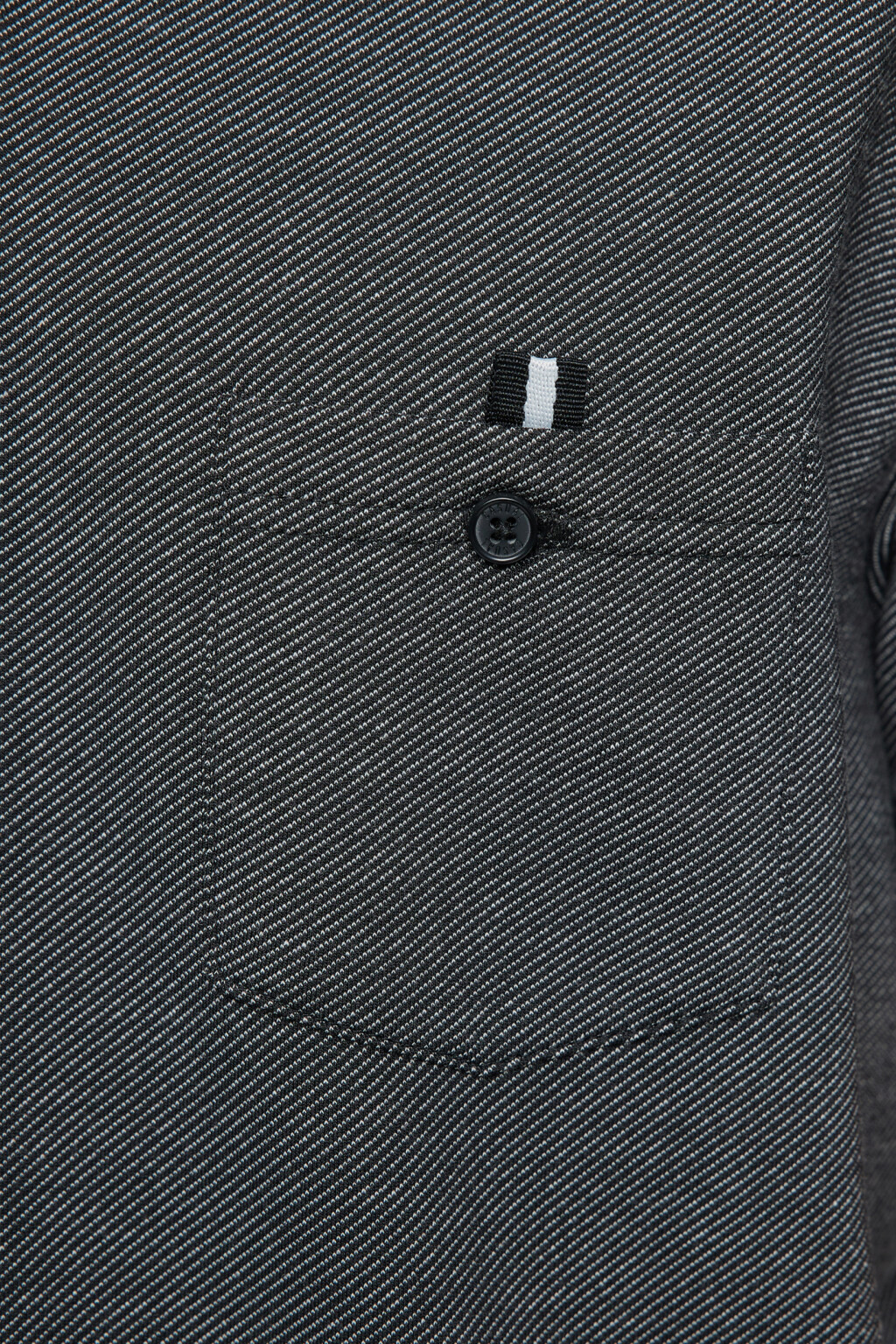 Футболка-поло хлопковая прямая с нагрудным карманом - цвет черный - 6